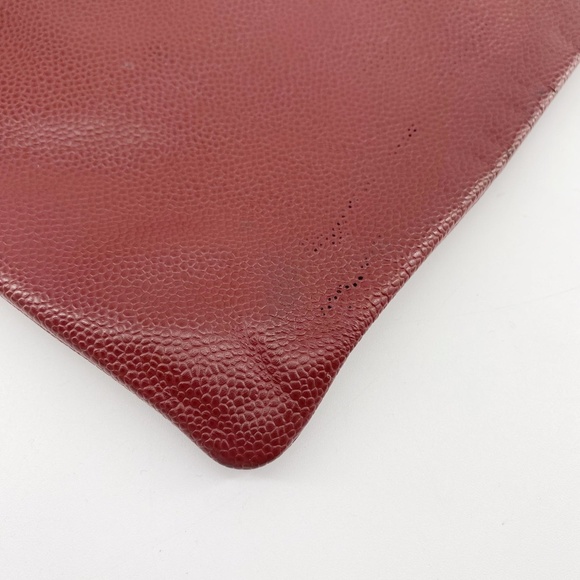 Chanel Red Leather Clutch - Picture 13 of 16